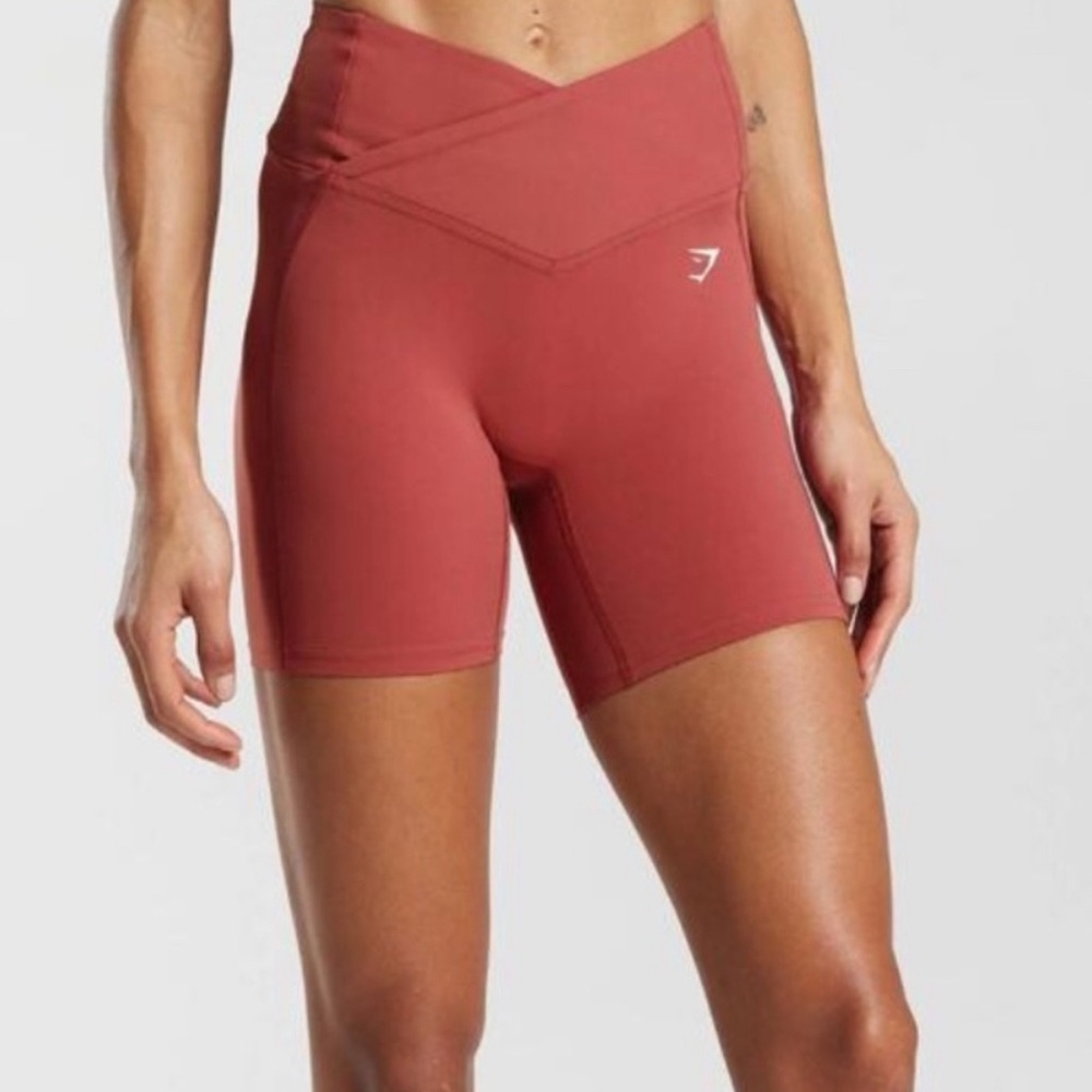 NEW Gymshark Pomegranate Red Crossover Shorts